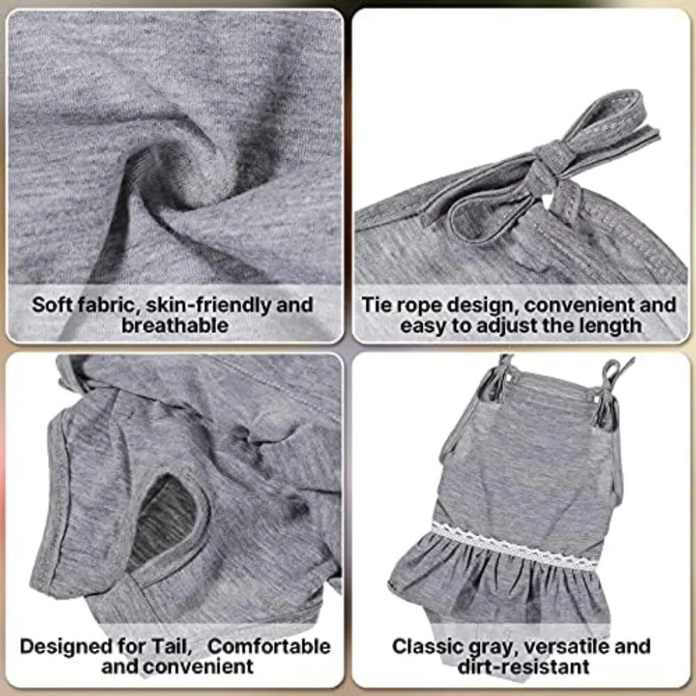 Reusable/Washable Female Dog/Puppy Sanitary Undies/Diapers w/ adjustable ties‎ S
